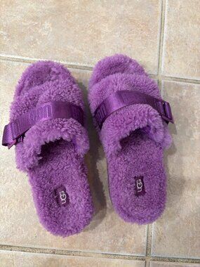 UGG Fluffita Sheepskin Platform Sandles